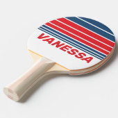 Postman Nostalgic Horizon Striping with Name 卓球ラケット (正面アングル)
