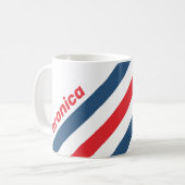 Postman Nostalgic Stripes with Name コーヒーマグカップ (正面左)