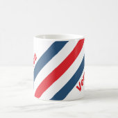 Postman Nostalgic Stripes with Name コーヒーマグカップ (中央)