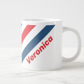 Postman Nostalgic Stripes with Name ジャンボコーヒーマグカップ (右)