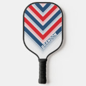 Postman Nostalgic Vintage Chevron Fade with Name ピックルボールラケット (裏面)
