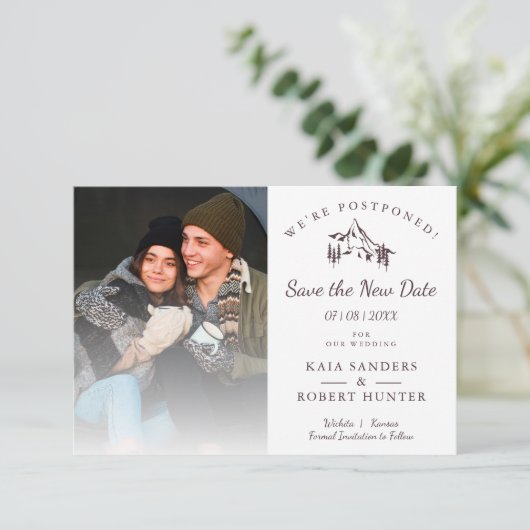 Postponed Wedding Couple Photo Mountain Landscape (スタンド正面)