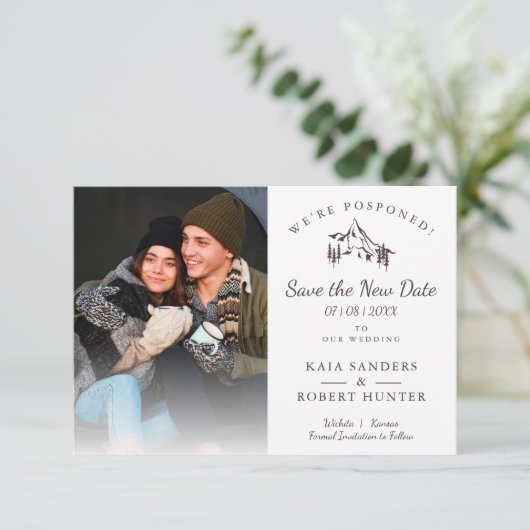 Postponed Wedding Couple Photo Mountain Landscape (スタンド正面)