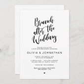 Post's、Brunch 結婚 after's、Black 結婚 script I 招待状 (正面/裏面)