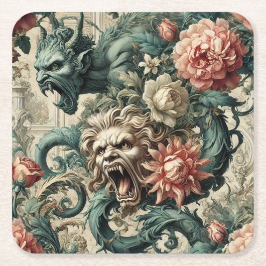 Posture of Perdition – Gothic Victorian スクエアペーパーコースター (正面)