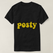 POSTY - POST MALONEステッカー Tシャツ (デザイン正面)