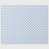 Posy Sprig in Blue Porcelain ラッピングペーパー (フラット)