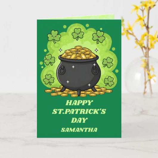 Pot O’ Luck St. Patrick’s Day Card カード (黄色い花)