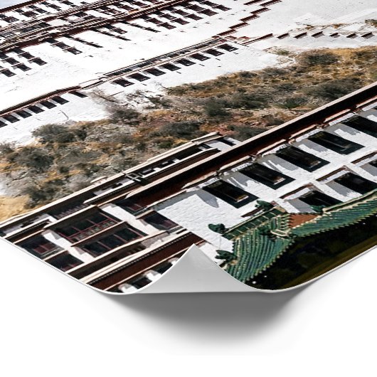 Potala palace in Lhasa - Tibet ポスター (角)