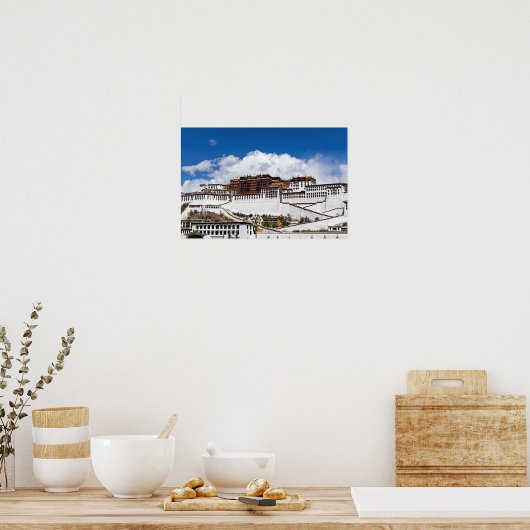 Potala palace in Lhasa - Tibet ポスター (キッチン)