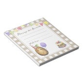 Potato birthday time capsule message ノートパッド (アングル)