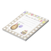 Potato birthday time capsule message ノートパッド (回転)