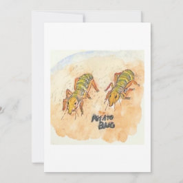 Potato Bug Greeting Card 招待状