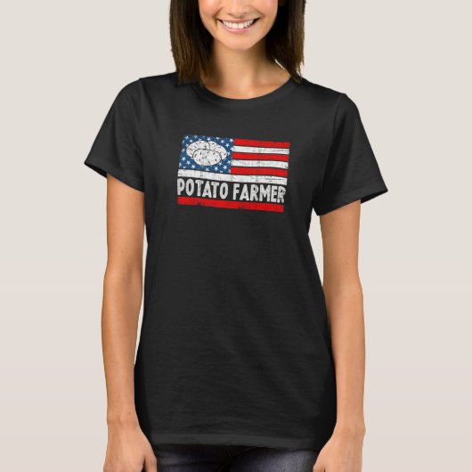 Potato Farmer Farming Potatoes Potato Plant Seeds Tシャツ (正面)