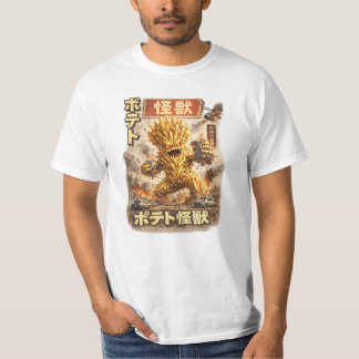 Potato Kaiju – Retro Japanese Monster Poster Tシャツ