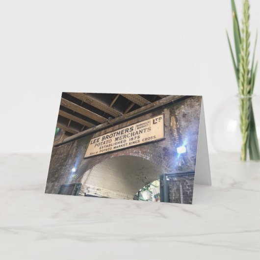 Potato Merchants Borough Market London UK Photo カード (正面)