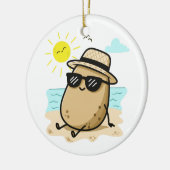 Potato On The Beach Summer Vibes セラミックオーナメント (左)