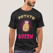 Potato Queen Funny Potato Vegetable Lovers Boys Gi Tシャツ (正面)