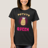 Potato Queen Funny Potato Vegetable Lovers Boys Gi Tシャツ (正面)
