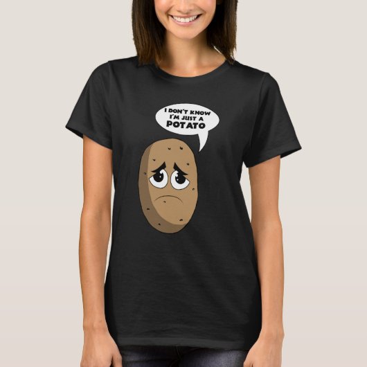 Potato Root Vegetable Vegan Vegetarian Tシャツ (正面)