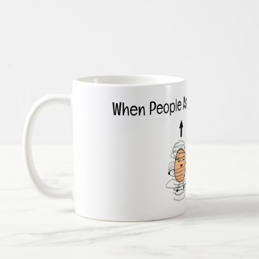 Potato Spin Mugg: Physics, Quantum Spin コーヒーマグカップ (左)