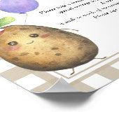 Potato Time Capsule 1st birthday gender neutral ポスター (角)