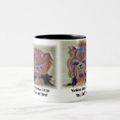 Potatoeの破片のヨークシャーテリア ツートーンマグカップ (中央)