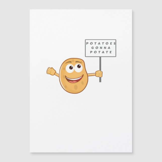 Potatoes Gonna Potate Vegetable Pun Light Humor (正面)