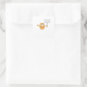 Potatoes Gonna Potate Vegetable Pun Light Humor スクエアシール (バッグ)