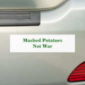 PotatoesNot潰された戦争 バンパーステッカー (車上)