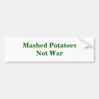 PotatoesNot潰された戦争 バンパーステッカー