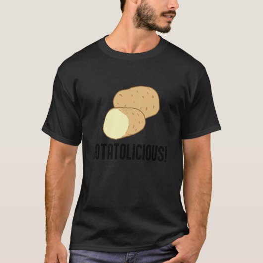 Potatolicious Cute Potato Hobby Chef Food Tシャツ (正面)