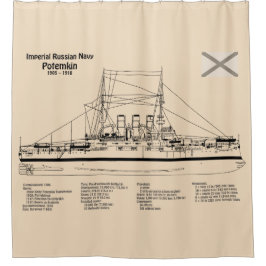 Potemkin – 船舶設計図プランSD シャワーカーテン