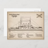 Potemkin – 船舶設計図プランSD ポストカード (正面/裏面)