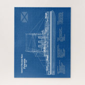 Potemkin - Ship Blueprint Plans ABD ジグソーパズル (縦)
