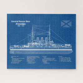 Potemkin - Ship Blueprint Plans ABD ジグソーパズル