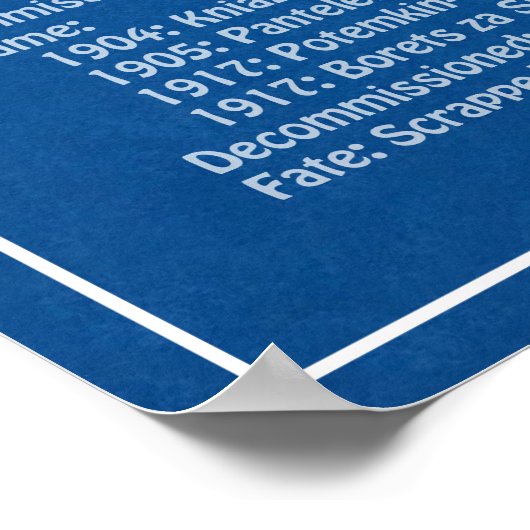 Potemkin - Ship Blueprint Plans ABD ポスター (角)