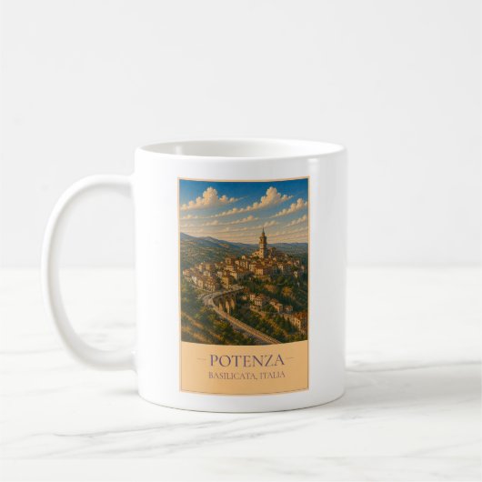 Potenza, Italy – Vintage Travel Mug コーヒーマグカップ (左)
