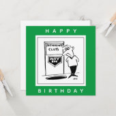 Potholing Club Entrance in the Floor ￼ Cartoon カード (正面/裏面インサイチュ)