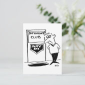 Potholing Club Entrance in the Floor Cartoon ポストカード (スタンド正面)