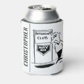 Potholing Club Entrance in the Floor Cartoon 缶クーラー (缶裏面)