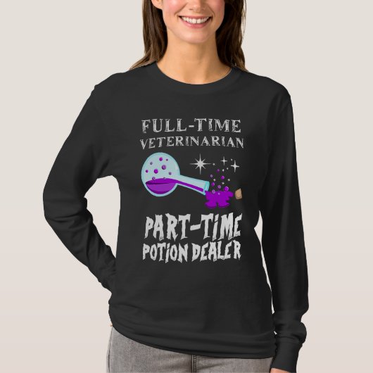 Potion Bottle Gothic Funny Veterinarian Costume Ha Tシャツ (正面)