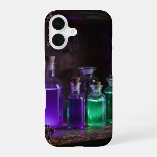 Potion Bottles Witch Apothecary Case iPhone 16ケース (裏面)