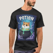 Potion – Cauldron Hamster Halloween TinyFur Tee Tシャツ (正面)