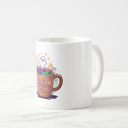Potion Fuel Magic - Funny Halloween コーヒーマグカップ (正面右)