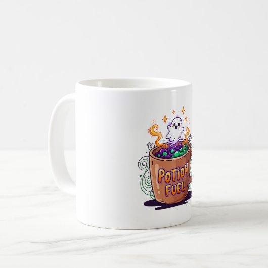 Potion Fuel Magic - Funny Halloween コーヒーマグカップ (正面左)