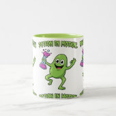 Potion in Motion Funny Dancing Monster Science Lab ツートーンマグカップ (中央)