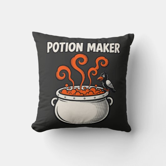 Potion Maker Witchy Comic Tee クッション (正面)