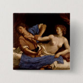 Potiphar、c.1649のヨセフそして妻 缶バッジ (正面)