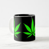 potleafのマグの黒 ツートーンマグカップ (正面左)